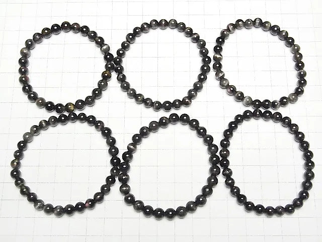 トルマリンキャッツアイ ラウンド6mm 1連(ブレス)