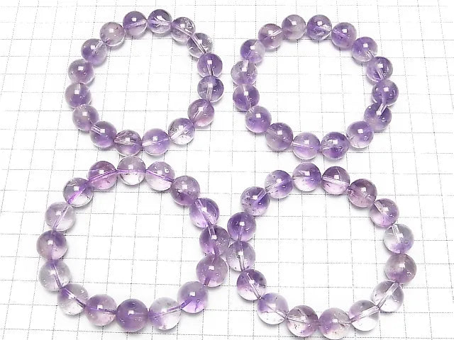 アメジスト×クリスタルAA++ ラウンド13mm 1連(ブレス)