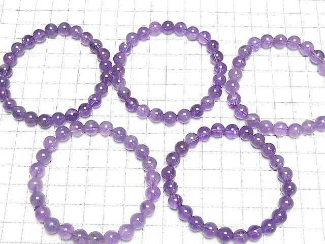 アメジストAA++ ラウンド8mm 1連(ブレス)