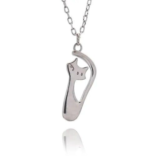 S925 ノーブルキャット 猫 ネックレス