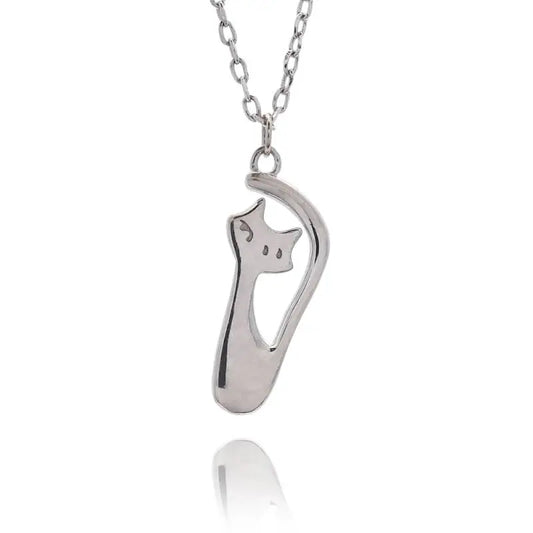 S925 ノーブルキャット 猫 ネックレス