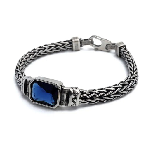 シルバー925 ブルーストーンブレスレット