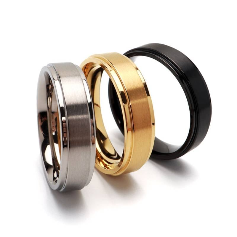 純チタン製 シンプルリング 6mm 3色