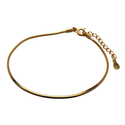 S925 スネークチェーンブレス 2色