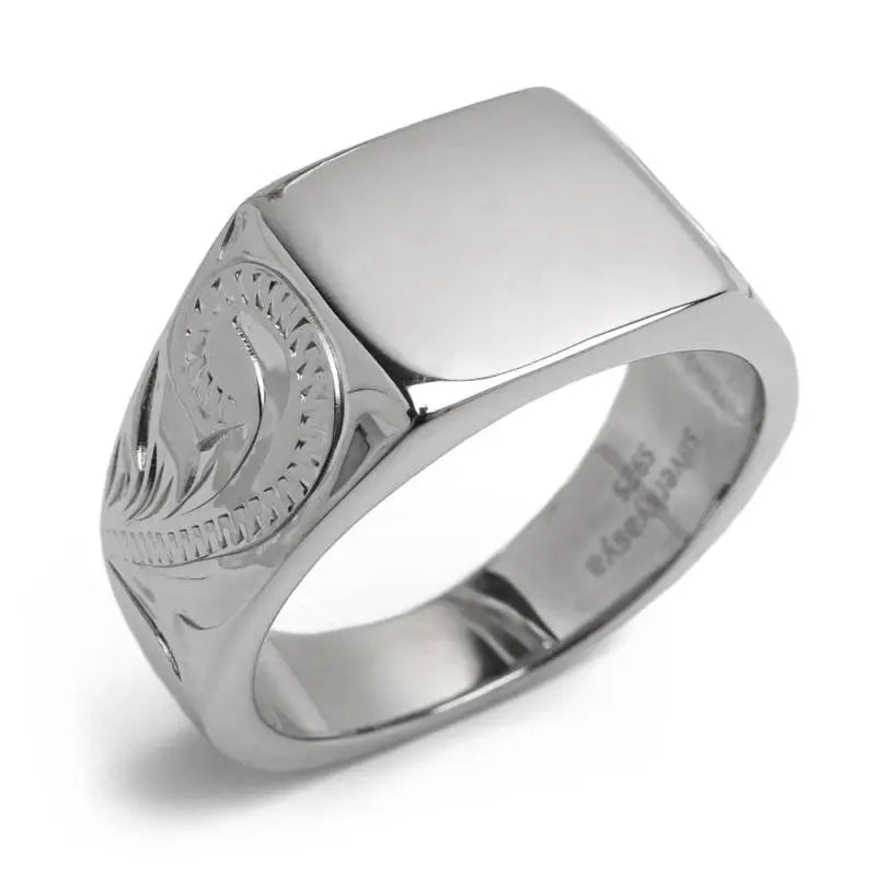 シルバー925 ハワイアン印台リング