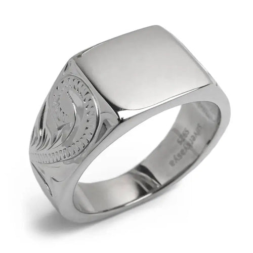 シルバー925 ハワイアン印台リング