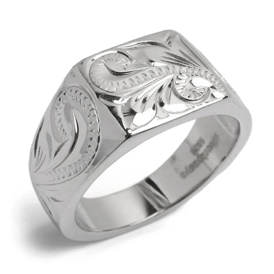 シルバー925 ハワイアン印台リング