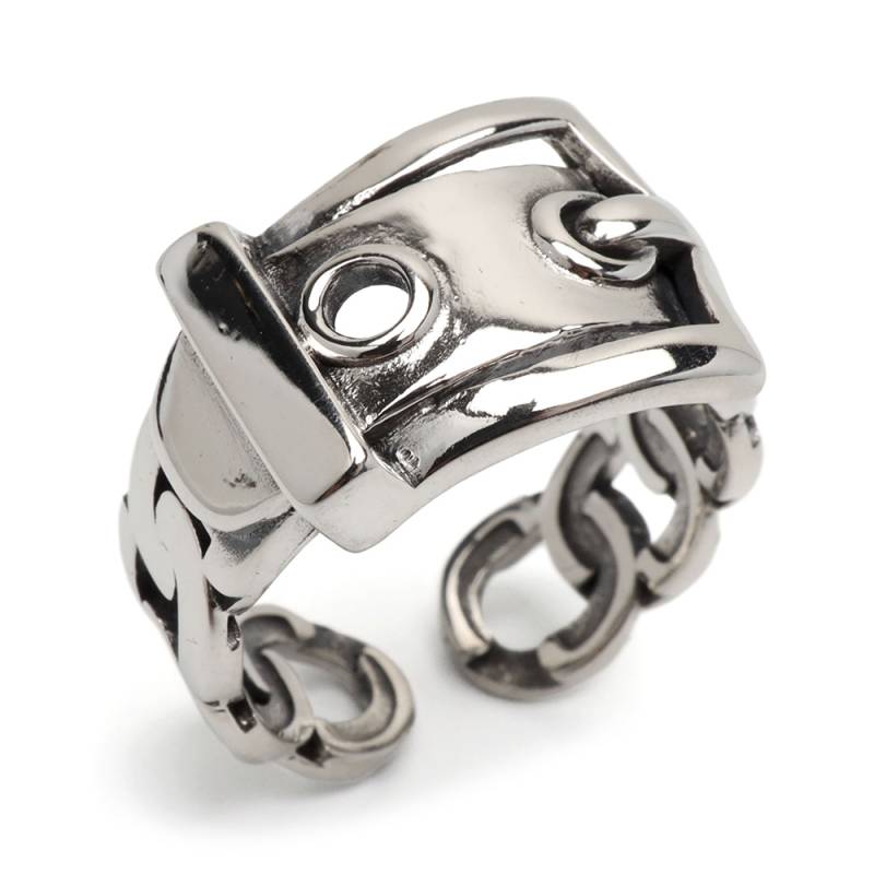 シルバー925 ベルトデザインの大人可愛いリング