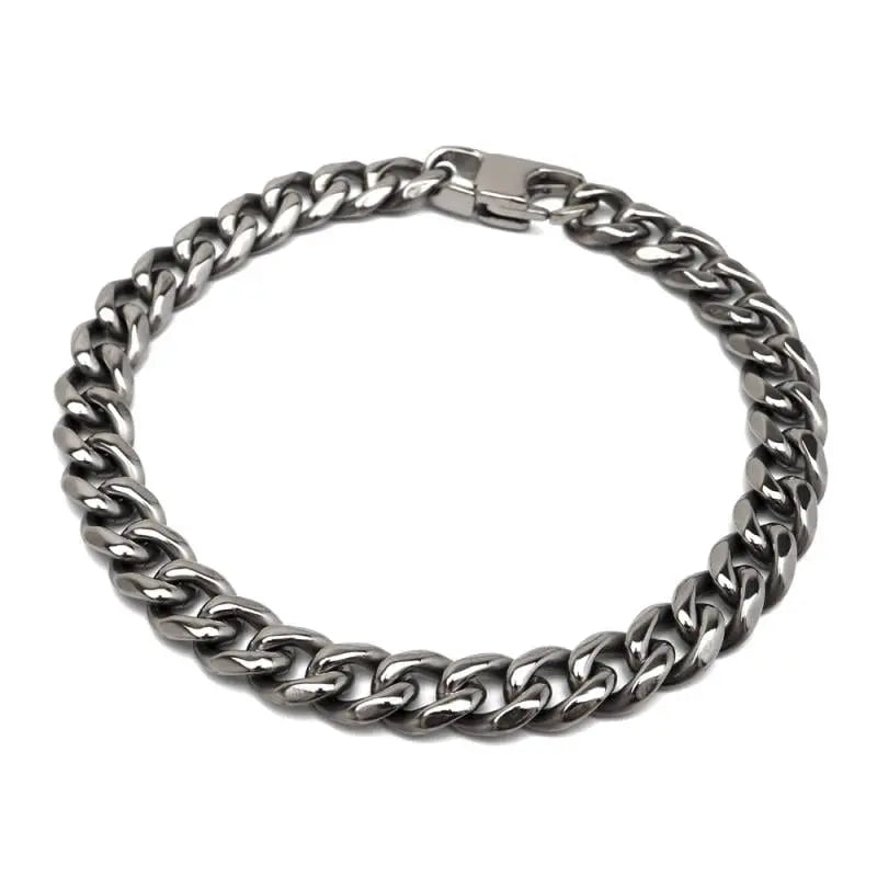 純チタン製 丸みのある喜平チェーンブレスレット 2サイズ