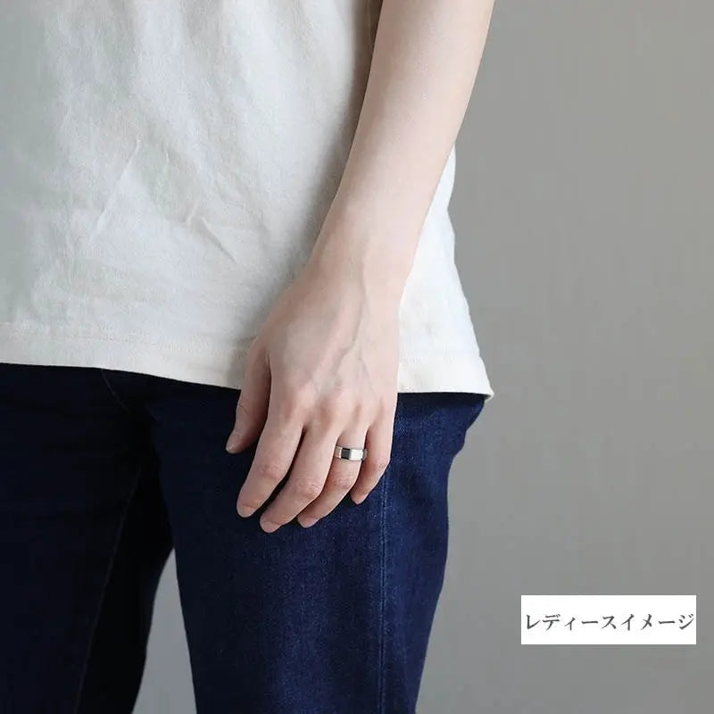 純チタン製 シンプルリング 6mm 3色