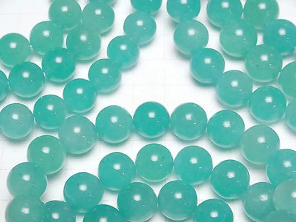 ウイグル産アマゾナイトシリカAA++ ラウンド12mm 1連(ブレス)