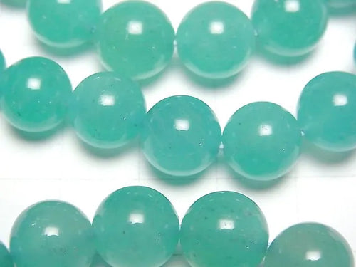 ウイグル産アマゾナイトシリカAA++ ラウンド10.5mm 1連(ブレス)