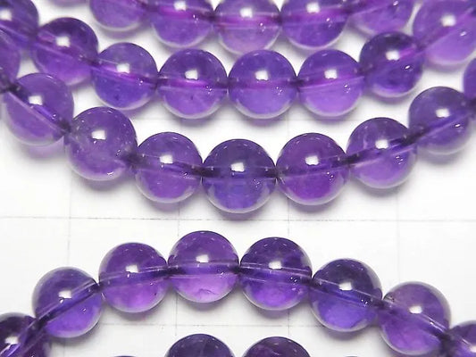 アメジストAAA ラウンド6mm 1連(ブレス）