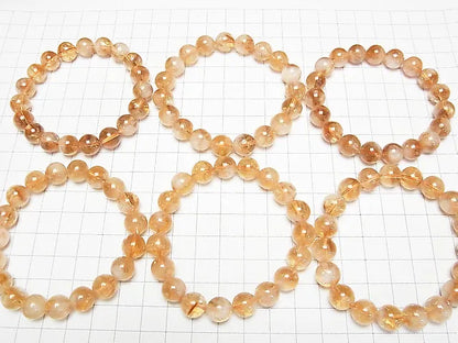 ファントムシトリンAA+ ラウンド9~10mm 1連(ブレス)