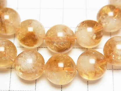 ファントムシトリンAA+ ラウンド12mm 1連(ブレス)