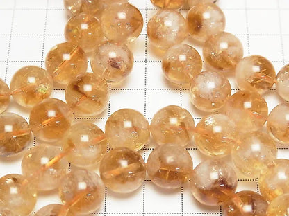 ファントムシトリンAA+ ラウンド12mm 1連(ブレス)