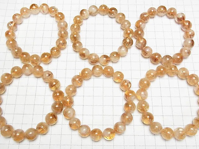 ファントムシトリンAA+ ラウンド12mm 1連(ブレス)