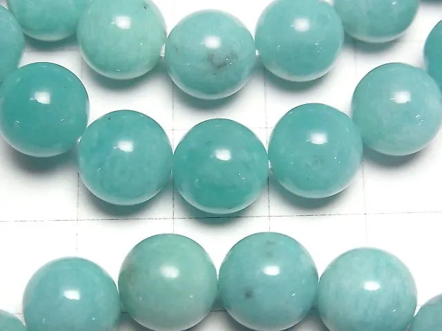 ペルー産アマゾナイトAAA ラウンド10mm 1連(ブレス)
