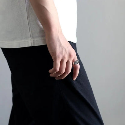 シルバー925 ハワイアン印台リング