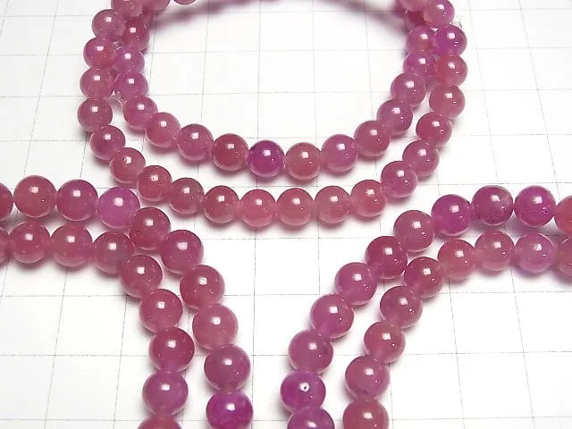 ピンクサファイアAA++ ラウンド4~7mm 1連(ブレス)