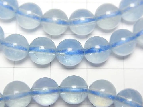 アクアマリンAAA- ラウンド 8.5mm 1連(ブレス)
