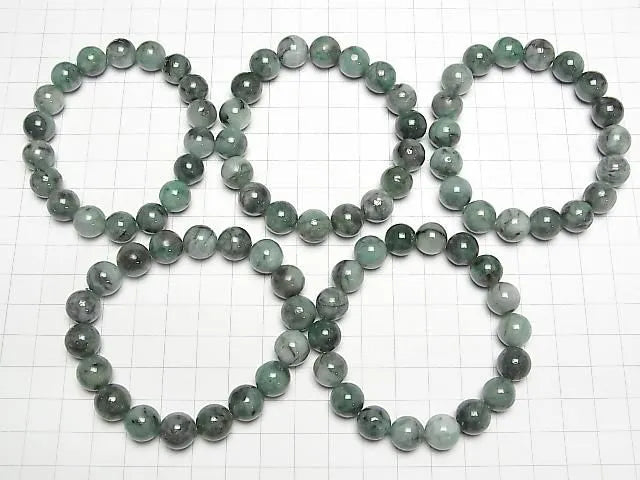 ブラジル産エメラルドAA+ ラウンド10.5mm 1連(ブレス)