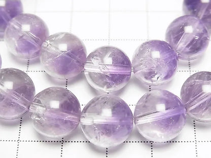 アメジスト×クリスタルAA++ ラウンド12mm 1連(ブレス)