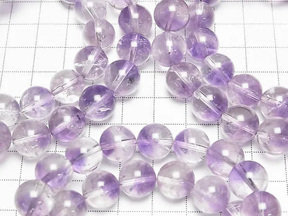 アメジスト×クリスタルAA++ ラウンド12mm 1連(ブレス)