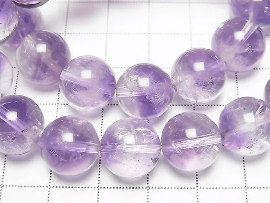 アメジスト×クリスタルAA++ ラウンド13mm 1連(ブレス)