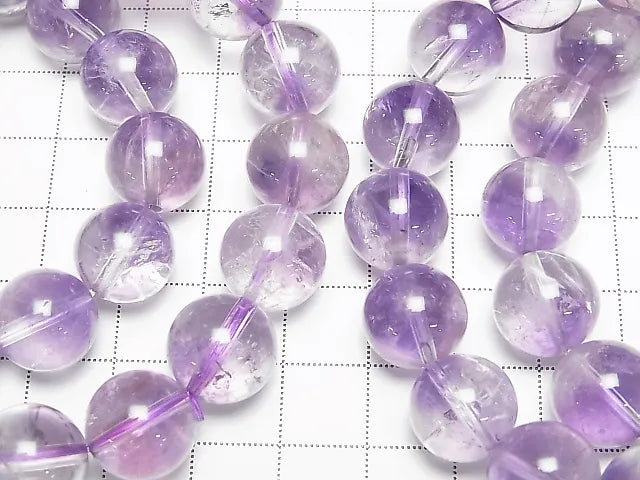 アメジスト×クリスタルAA++ ラウンド13mm 1連(ブレス)