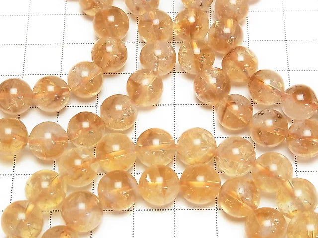 ファントムシトリンAA++ ラウンド10mm 1連(ブレス)