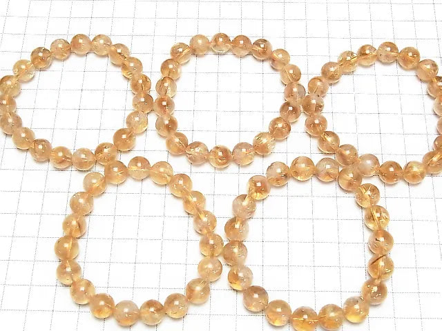 ファントムシトリンAA++ ラウンド10mm 1連(ブレス)