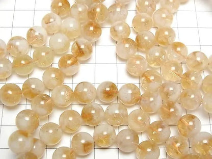 バイカラーシトリンAA+ ラウンド9.5mm 1連(ブレス)