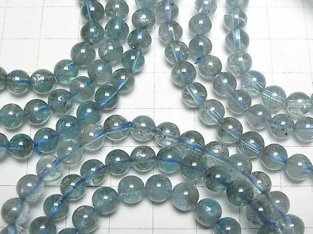 ブルーアパタイトAA ラウンド6mm 1連(ブレス)