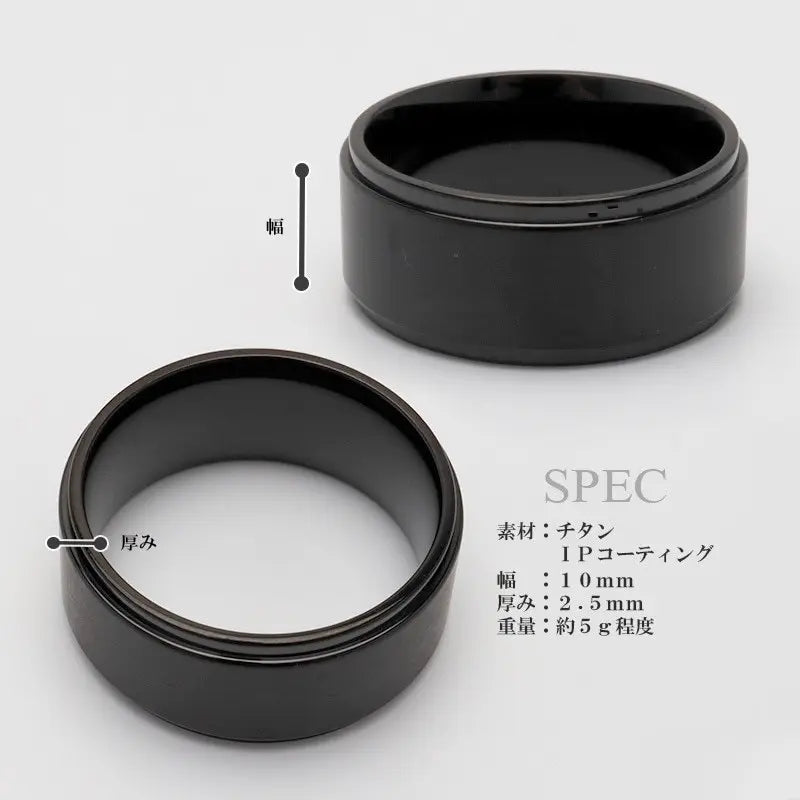 純チタン製 シンプルリング 10mm