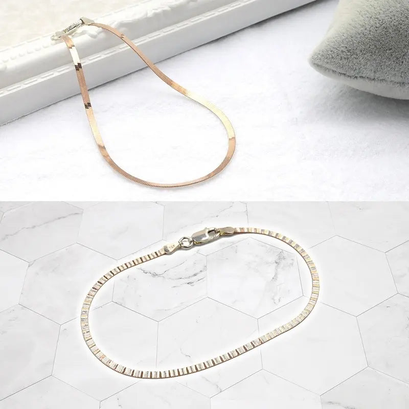 S925 スネークチェーン ブレスレット