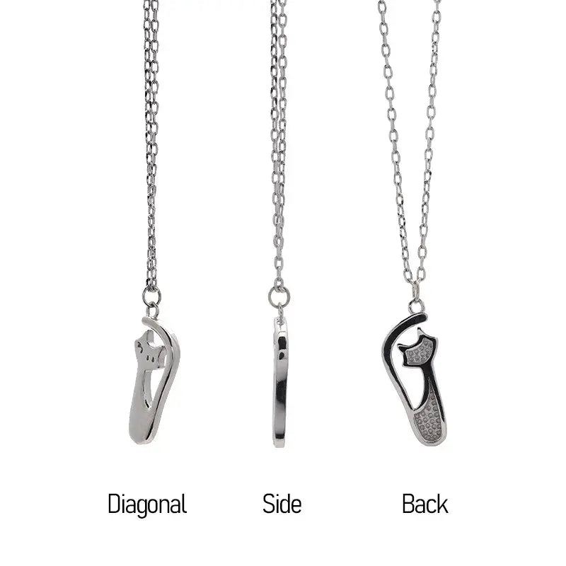 S925 ノーブルキャット 猫 ネックレス