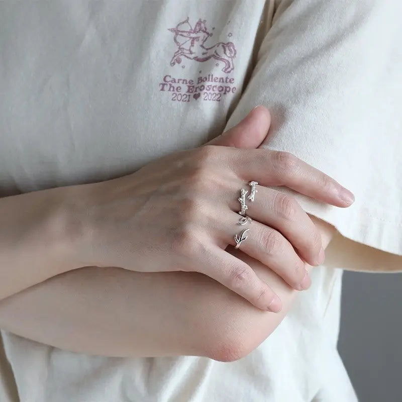 シルバー925 細身リング 5タイプ