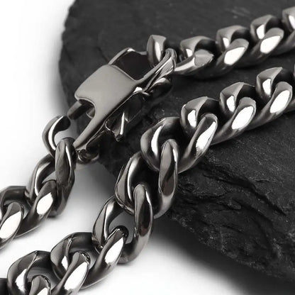純チタン製 丸みのある喜平チェーンブレスレット 2サイズ