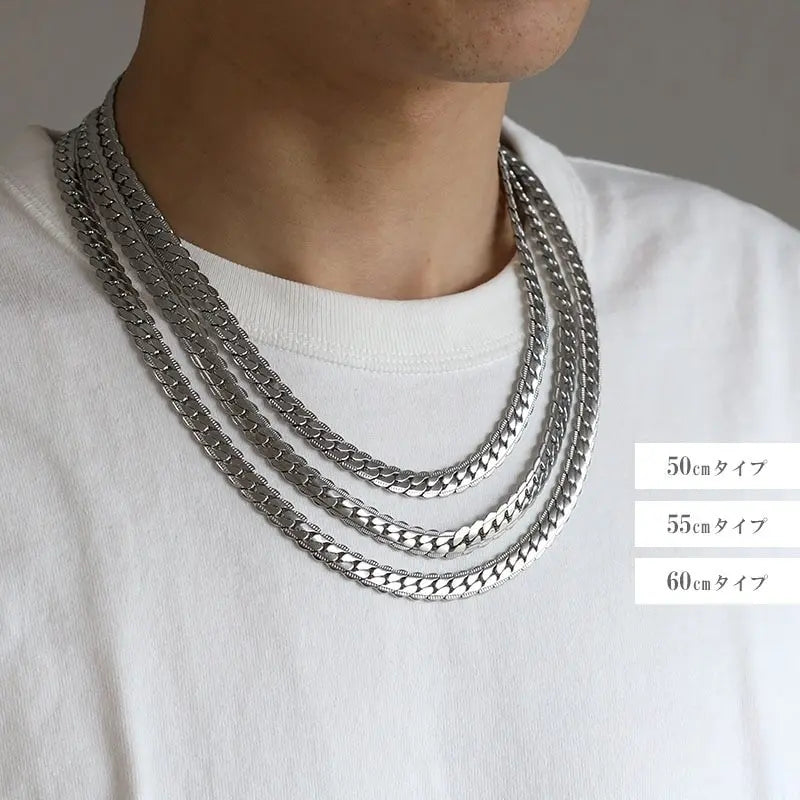 ステンレス ハワイアンチェーンネックレス