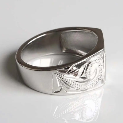 シルバー925 ハワイアン印台リング