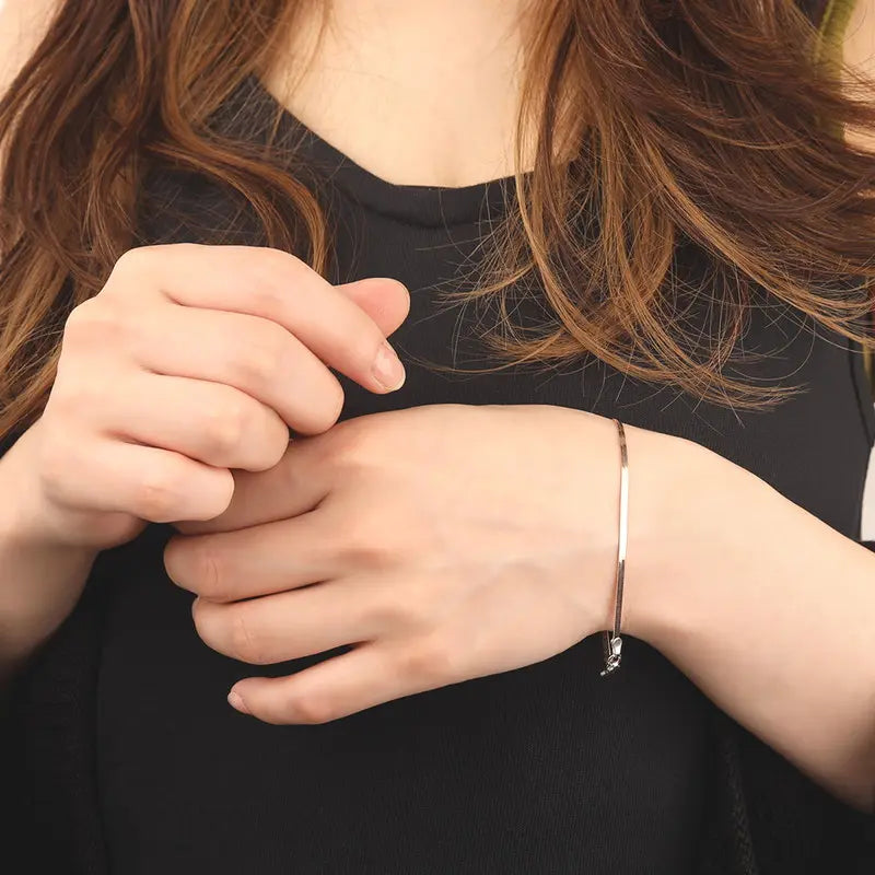 S925 スネークチェーン ブレスレット