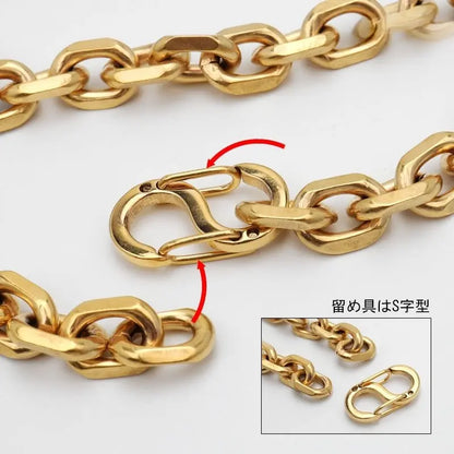 チタン 小豆チェーン幅7mm