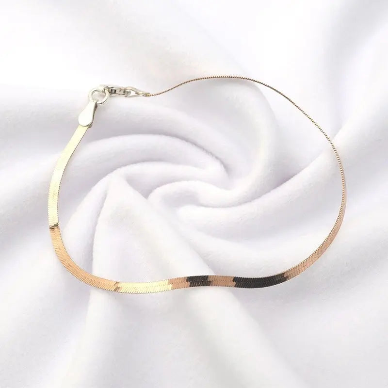 S925 スネークチェーン ブレスレット