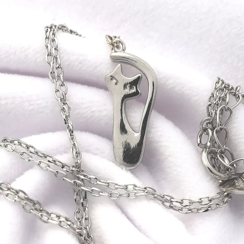 S925 ノーブルキャット 猫 ネックレス