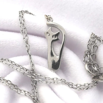 S925 ノーブルキャット 猫 ネックレス