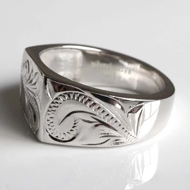 シルバー925 ハワイアン印台リング