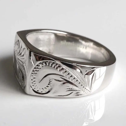 シルバー925 ハワイアン印台リング