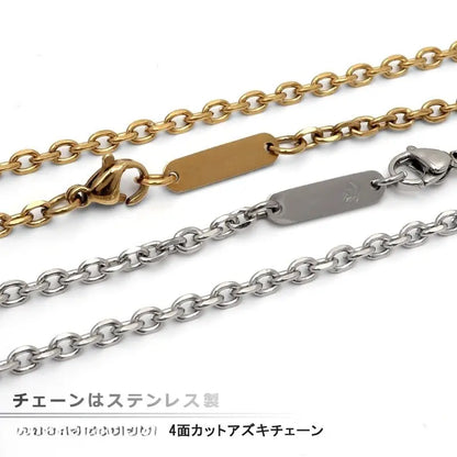 タングステン ダイヤカットネックレス