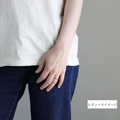 純チタン製 シンプルリング 2mm 5色